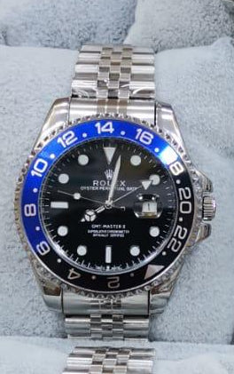 RELOJ ROLEX Plateado azul marino y azul