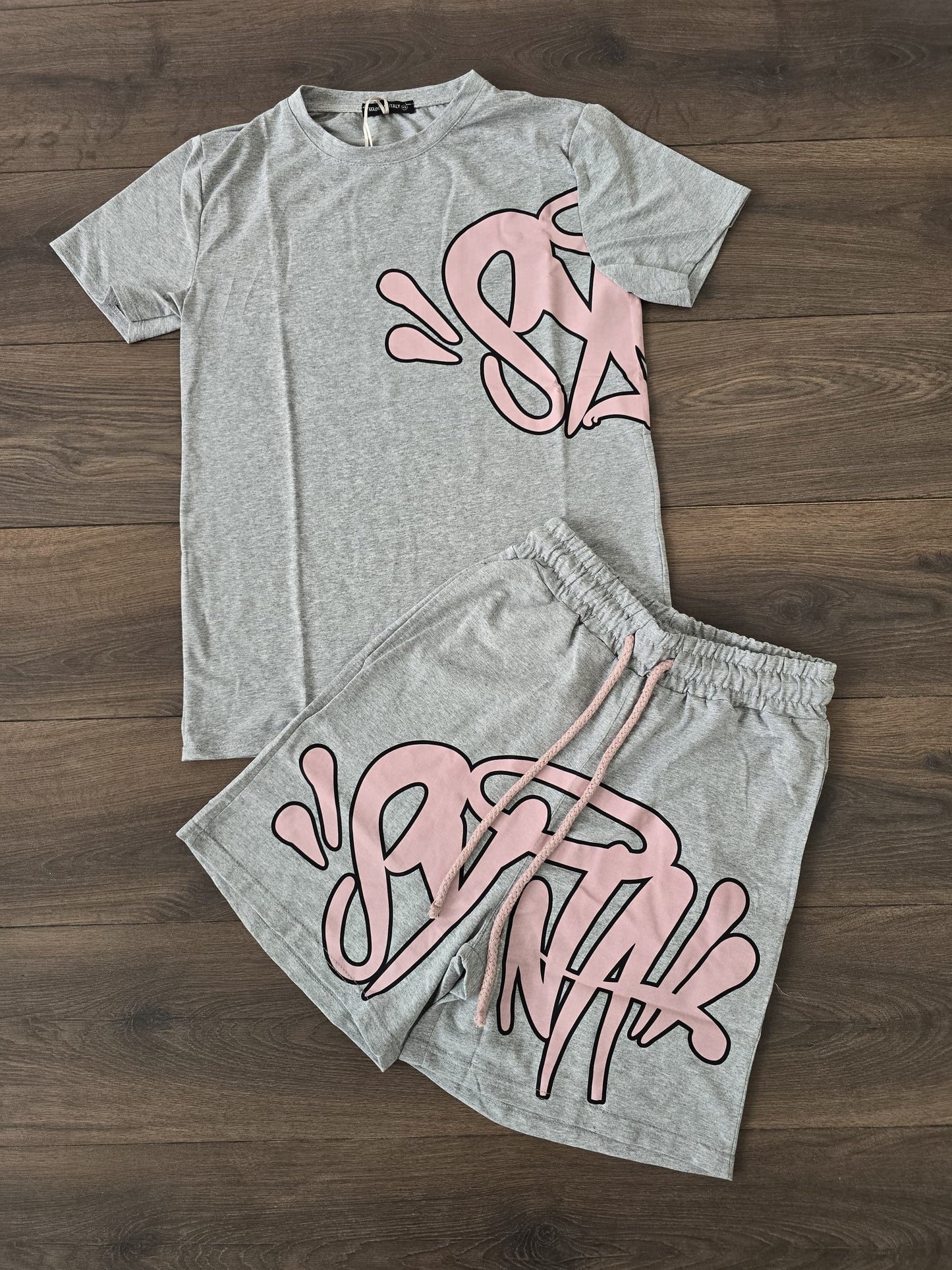 Conjunto verano syna gris rosa