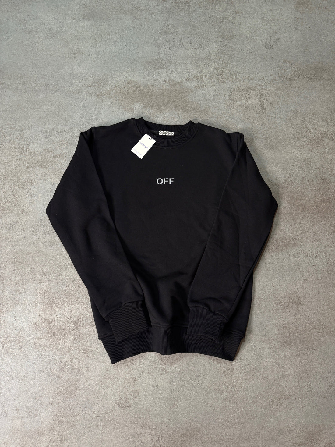 Sudadera OFF WHITE negro logo blanco esqueleto