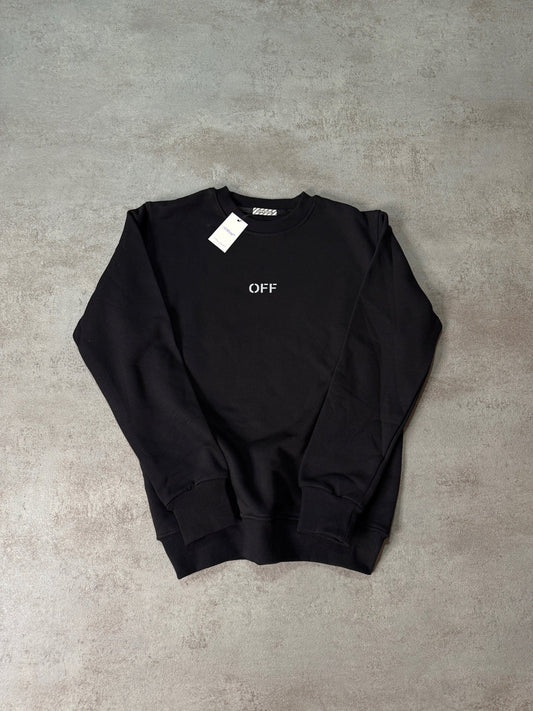 Sudadera OFF WHITE negro logo blanco esqueleto