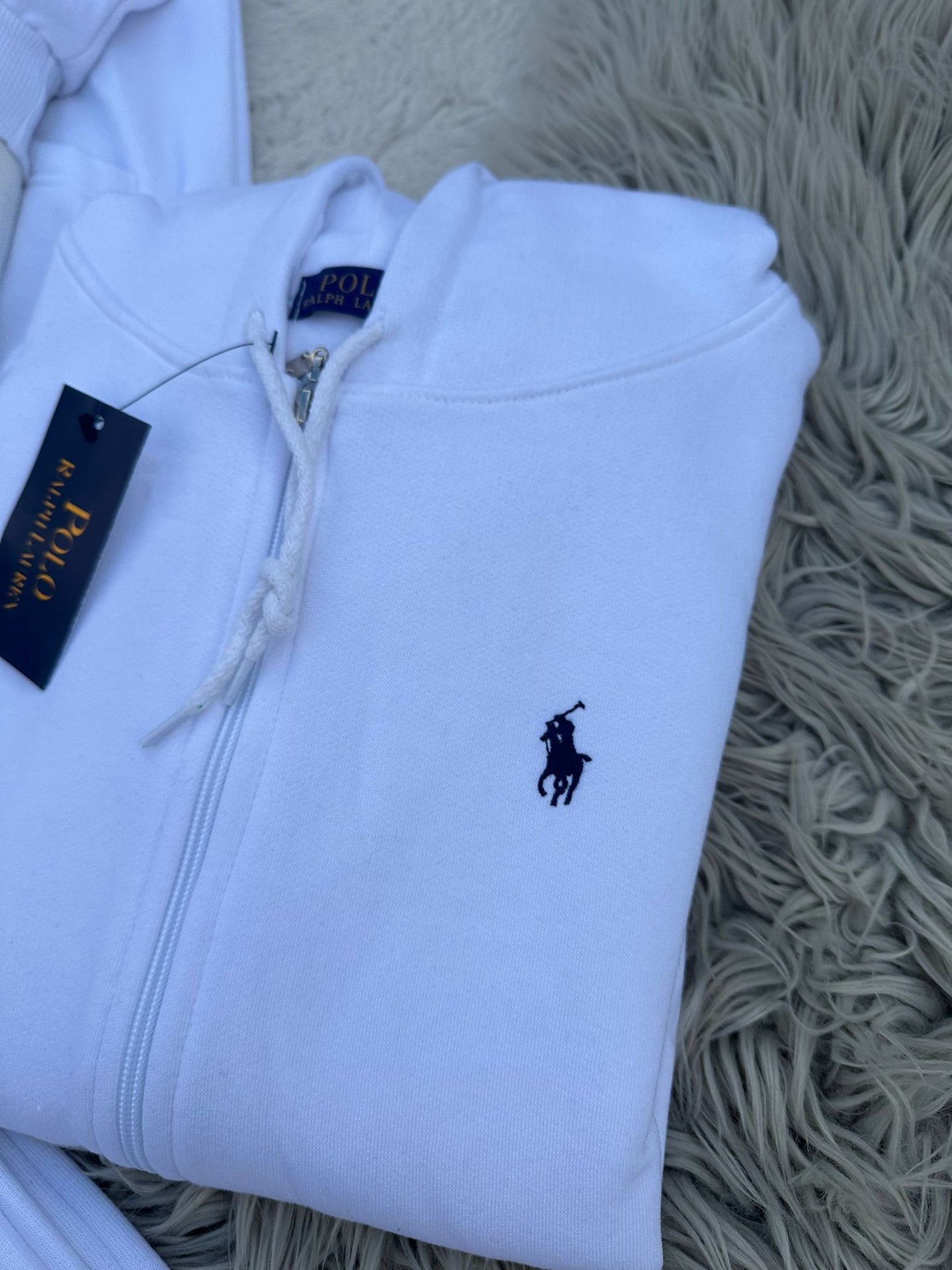 Chandal ralph lauren blanco logo negro