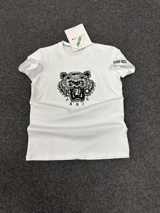 Camiseta kenzo blanco logo negro