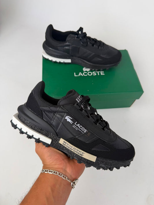 Zapatillas Lacoste Elite Active negras logo blanco