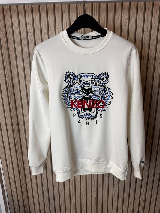 Sudadera KENZO logo rojo detalles negros y azules