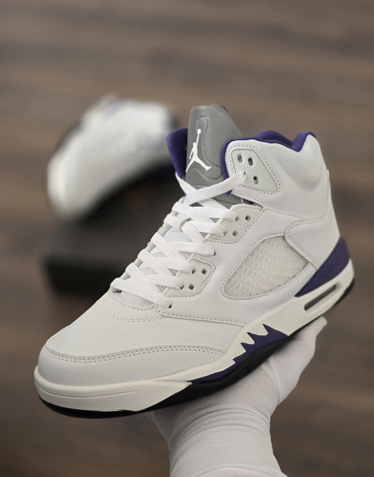 Jordan 5 blanca Lila