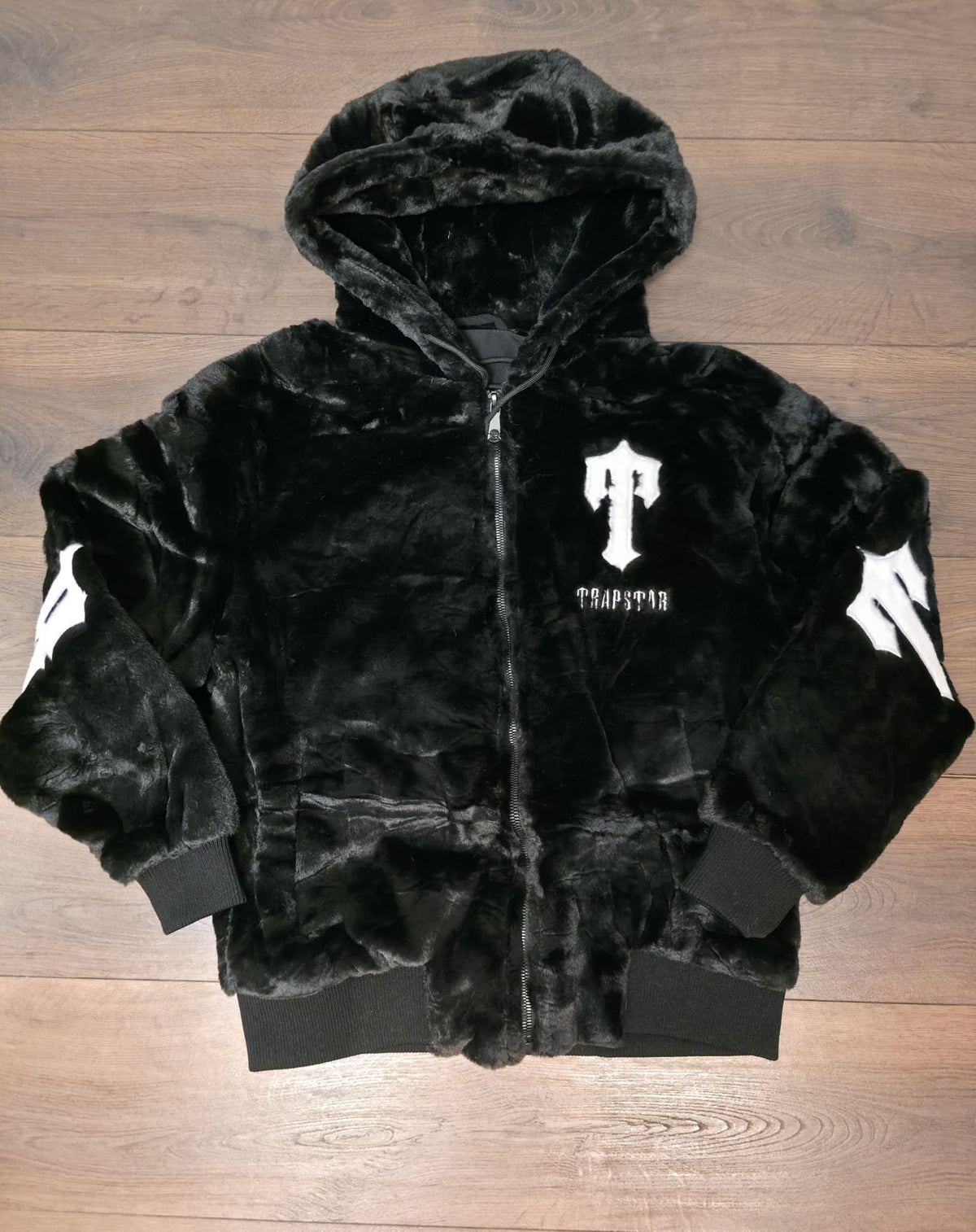 Chaqueta terciopelo trapstar negro