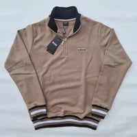 Sudadera HUGO BOSS G5 marron logo tricolor