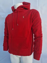 Sudadera ralph lauren rojo logo blanco