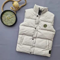 Chaleco Stone Island crema