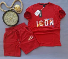 Conjunto icon rojo logo blanco