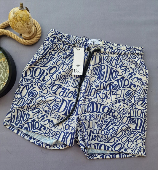 Bañador DIOR blanco y azul
