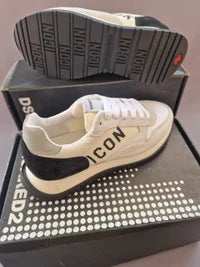 Zapatillas icon blancas logo negro