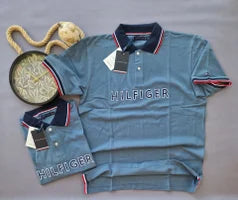 Polo Tommy Hilfiger azul detalles azul y rojo