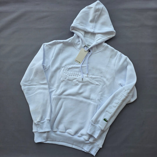 Sudadera LACOSTE G5 blanco logo en grande