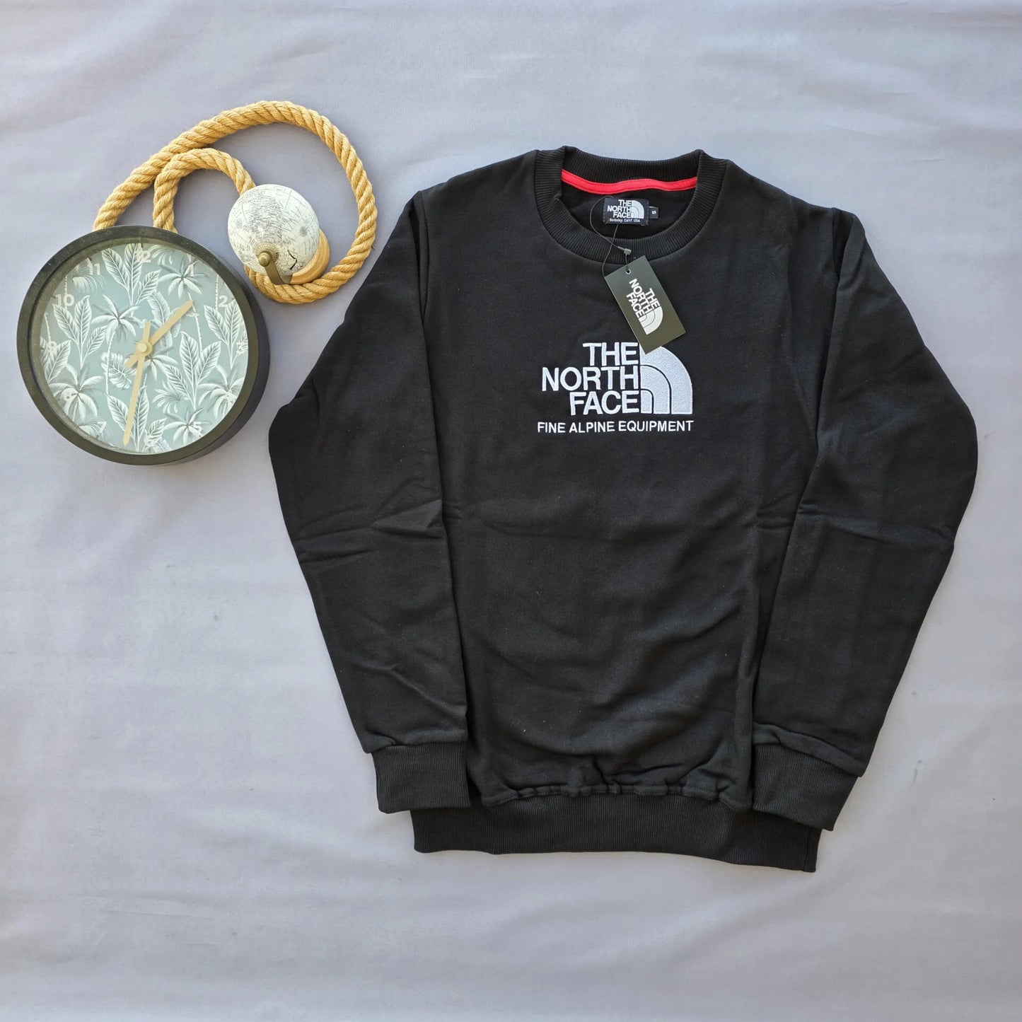 Sudadera North Face G5 negro logo blanco