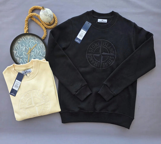 Sudadera Stone Island negra y gris