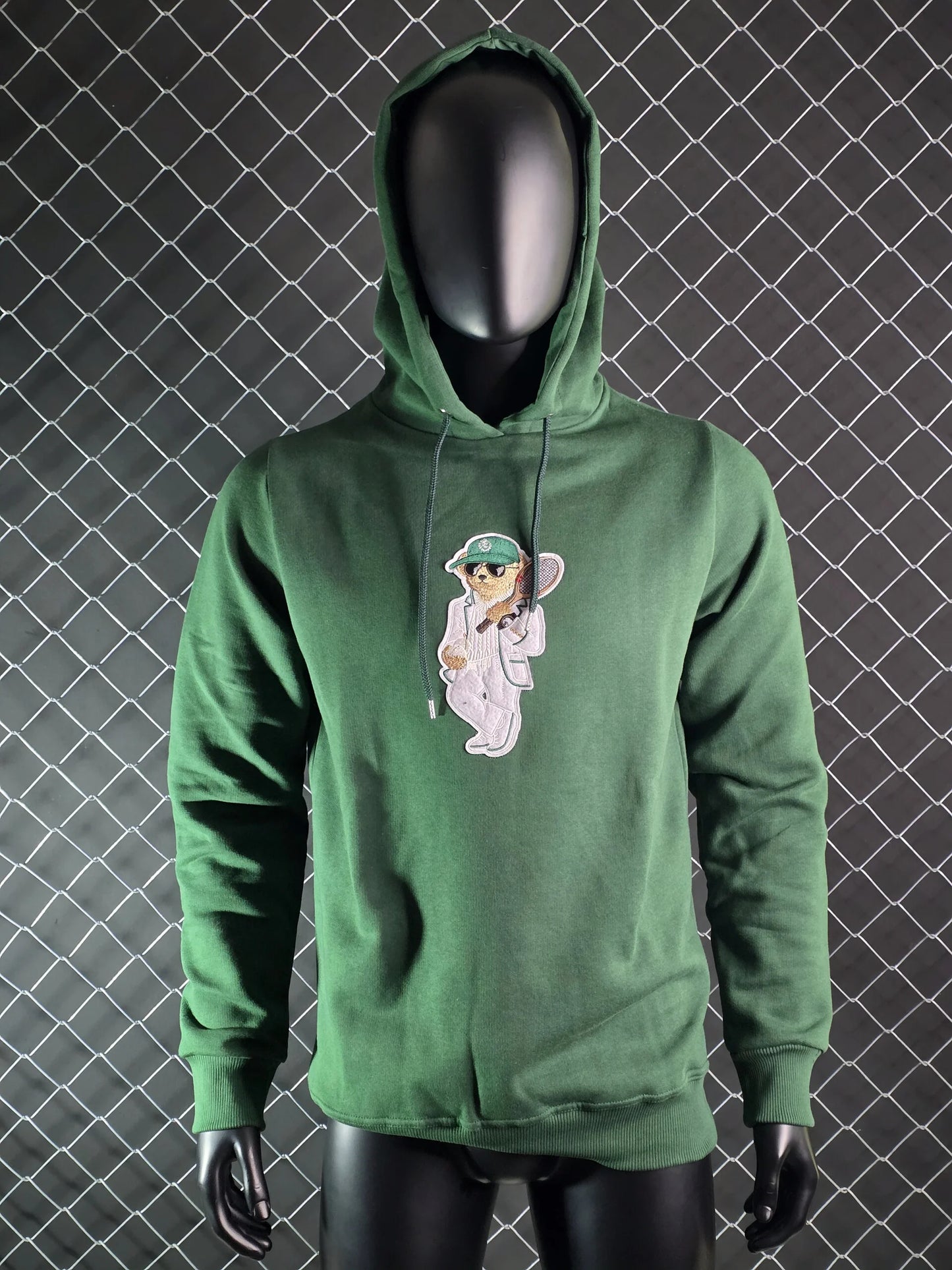 Sudadera ralph lauren verde logo oso