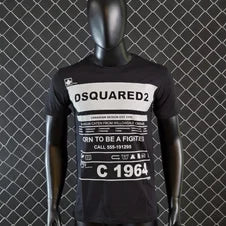 Camiseta DSQUARED2 negro logos grises