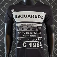 Camiseta DSQUARED2 negro logos grises