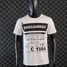Camiseta DSQUARED2 blanco logos negros