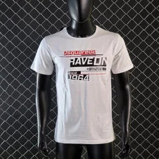 Camiseta DSQUARED2 blanco logo negro detalles rojos