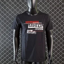 Camiseta DSQUARED2 azul marino logo negro detalles rojos