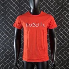 Camiseta Moncler roja logo blanco