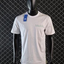 Camiseta adidas blanco logo verde