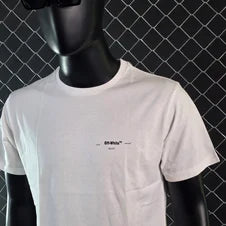 Camiseta off white blanca logo bicolor