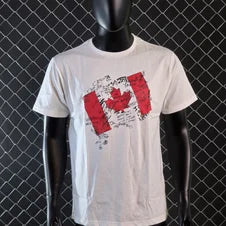 Camiseta DSQUARED2 blanca logo bandera detalles negros