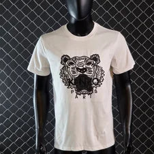 Camiseta Kenzo blanco logo negro