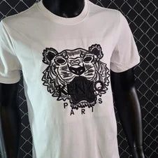 Camiseta Kenzo blanco logo negro