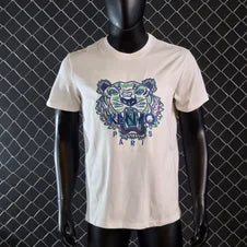 Camiseta Kenzo blanco logo azul