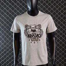 Camiseta Kenzo gris logo negro