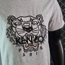 Camiseta Kenzo gris logo negro