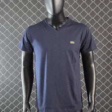 Camiseta lacoste azul marino logo verde