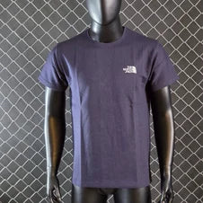 Camiseta north face azul claro logo blanco