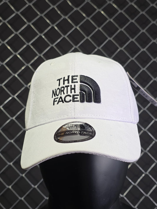 Gorra North Face blanco logo negro
