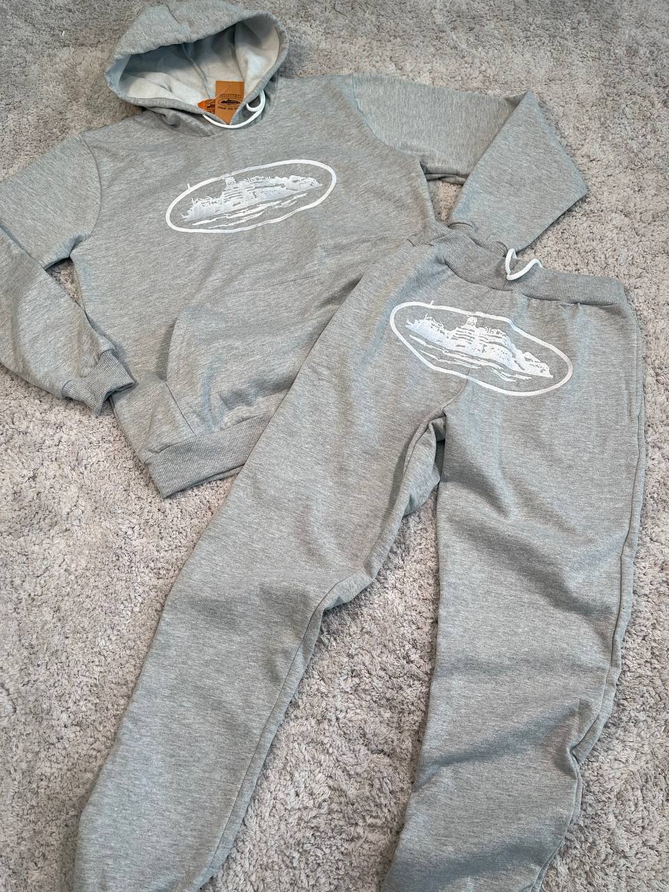 Chandal CORTEIZ GRIS LOGO BLANCO