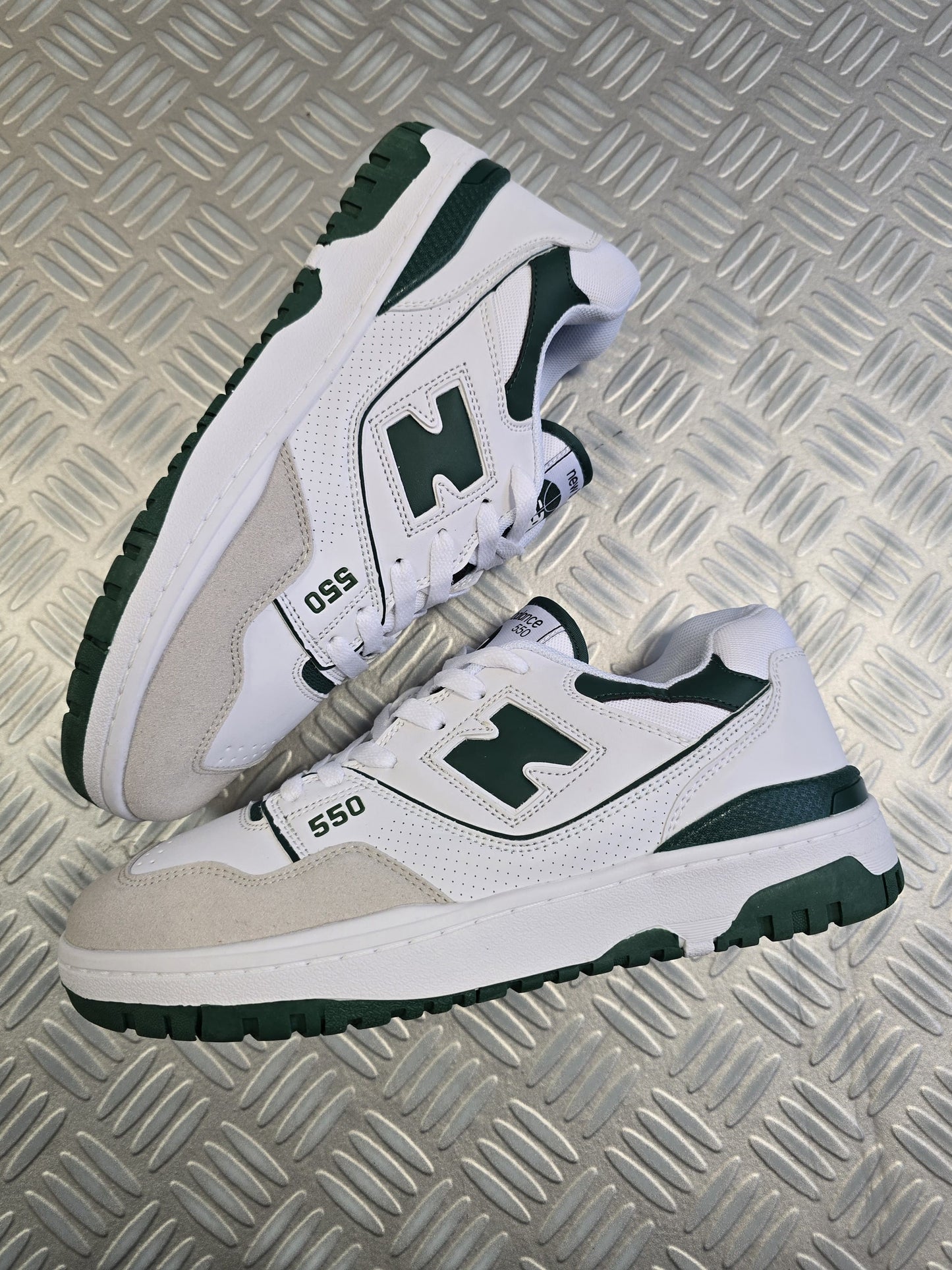 New balance 550 blanca verde