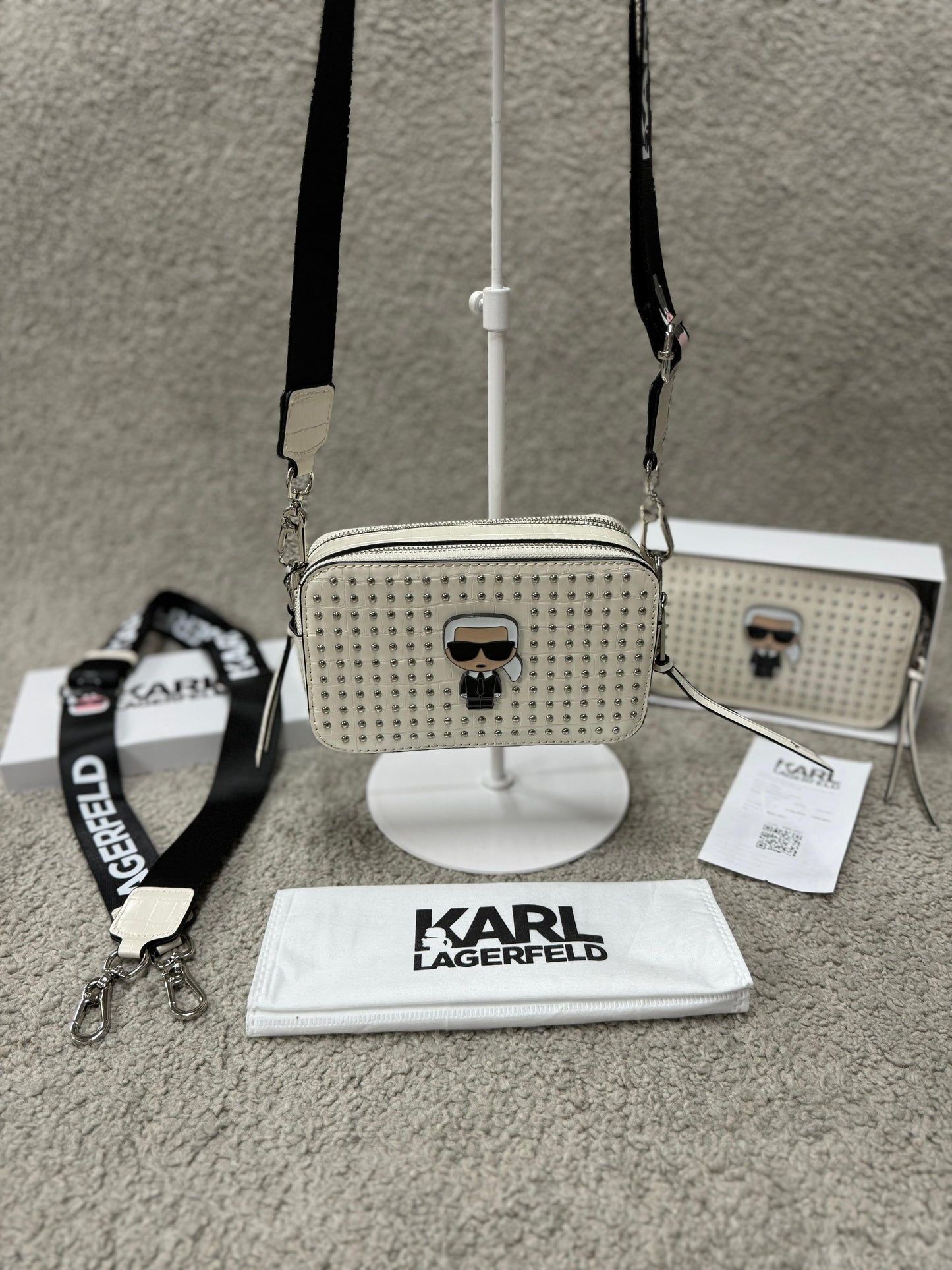 Bolso Karl Lagerfeld crema