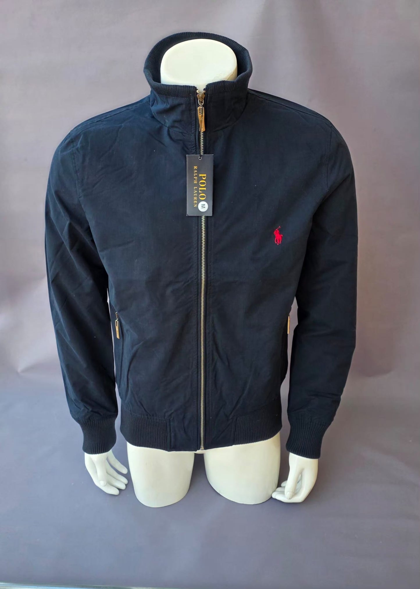 Chaqueta Ralph Lauren azul marino logo rojo