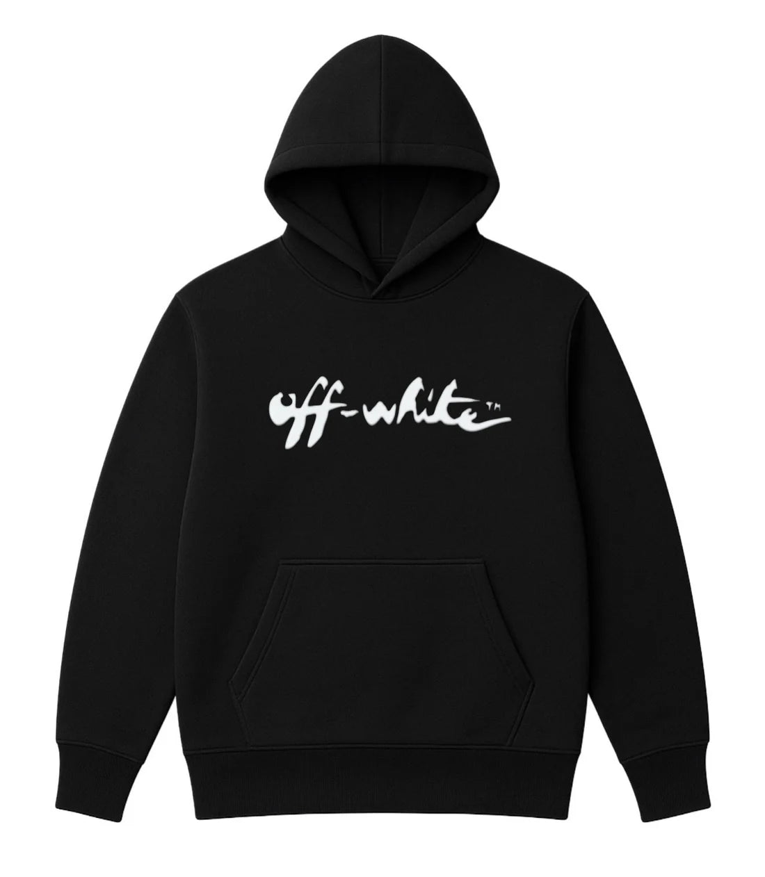 Sudadera OFF WHITE negro logo blanco