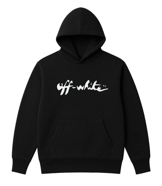 Sudadera OFF WHITE negro logo blanco
