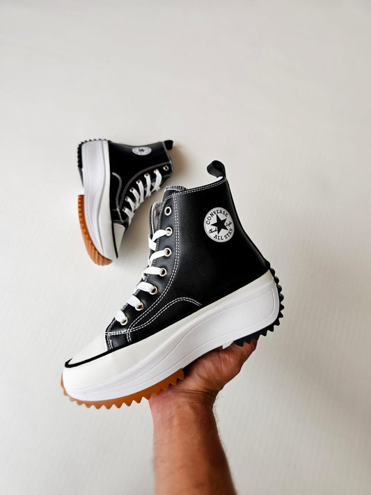 Convers run negra polipiel