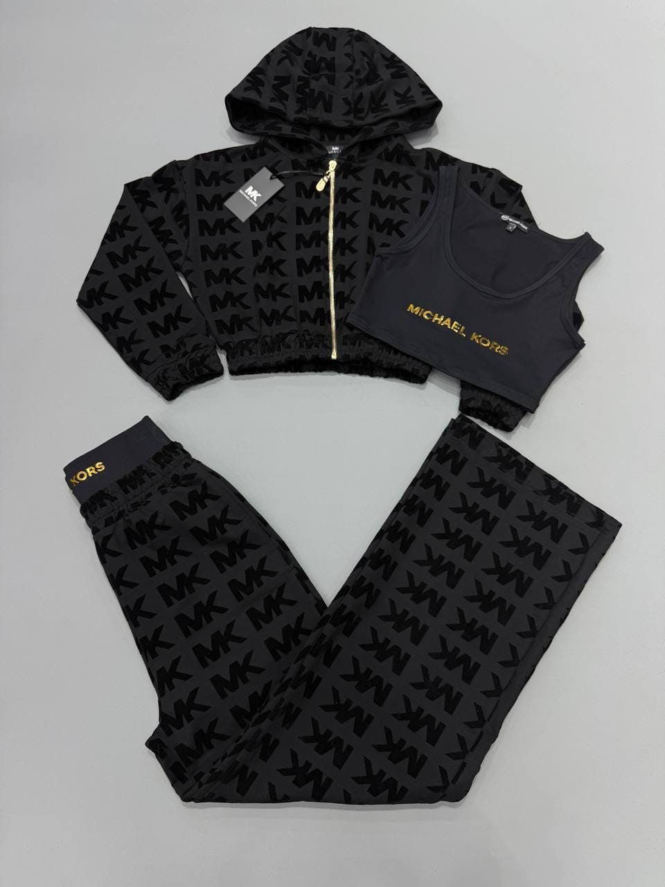 Chandal Michael Kors negro logos negros detalles dorados