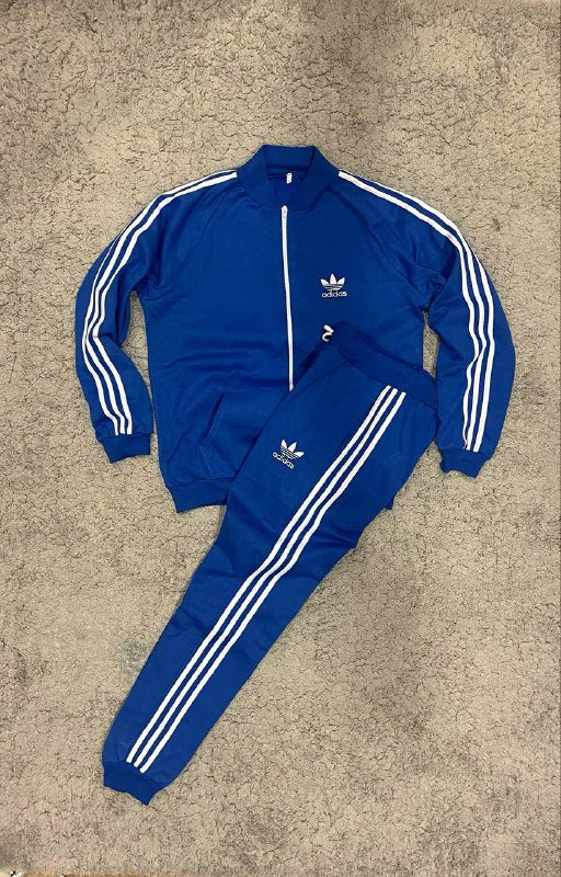 CHANDAL ADIDAS CLASSIC AZUL LOGO BLANCO