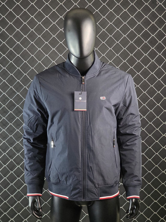 Chaqueta Tommy Hilfiger azul detalles blancos y rojos