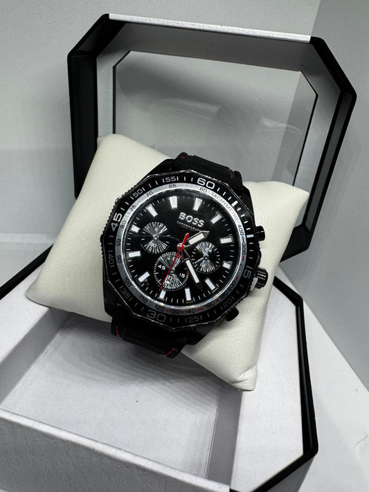 RELOJ HUGO BOSS gris negro