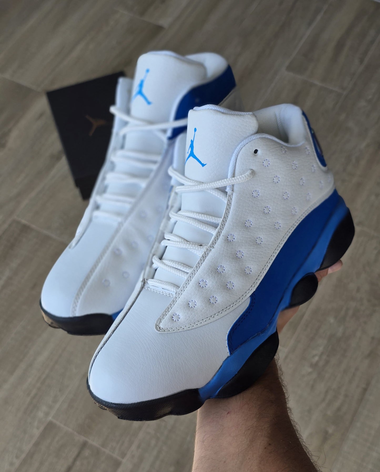 JORDAN 13 BLANCA AZUL